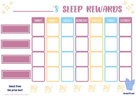 Nap And Bedtime Reward Charts For Toddlers
