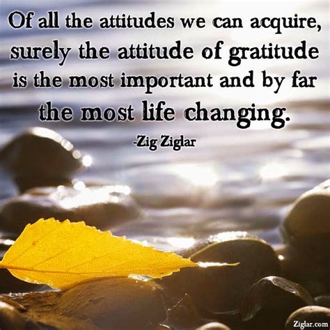 Of All The Attitudes We Can Acquire Surely The Attitude Of Gratitude Is