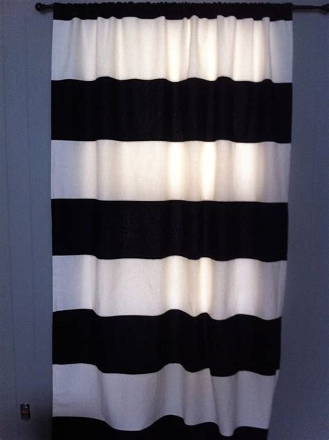 Black And White Horizontal Striped Curtains Furniture Ideas