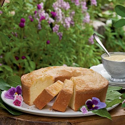 Remove from heat and let cool slightly. Buttermilk Pound Cake with Custard Sauce Recipe | MyRecipes