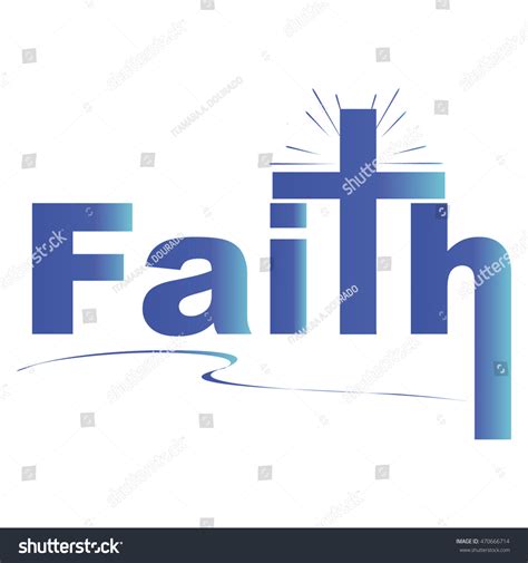 Faith Logo Cross Salvation Stock Vector Royalty Free 470666714
