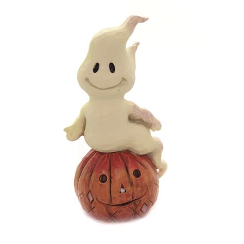 Jim Shore Mini Ghost And Pumpkin Polyresin Halloween 6004329