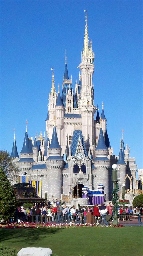 Cinderellas Castle Wdw Orlando Florida A Shot From The Front Taken