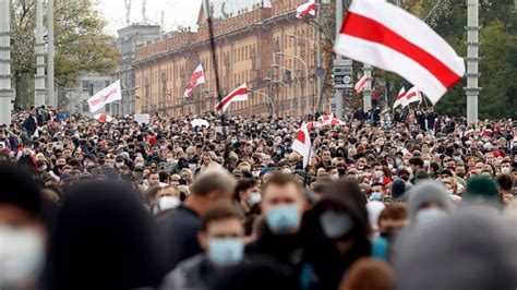 Huge Crowds Protest Again In Belarus As Opposition Ultimatum For