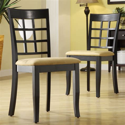 Oxford Creek Black Lattice Dining Chairs Set Of 2 Multi Home