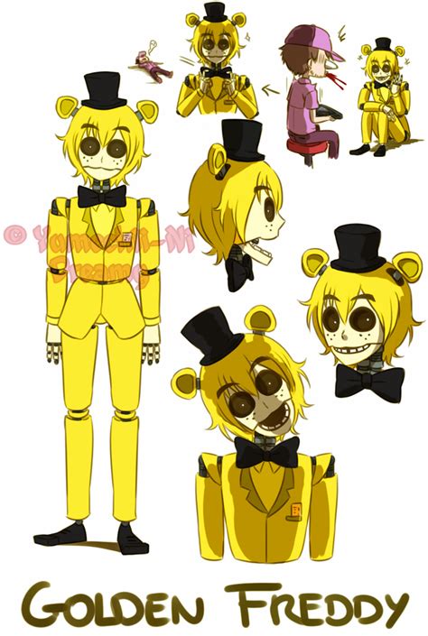 Fnaf Human Version Golden Freddy By Yumechii Ni On