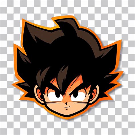 Dbz Goku Head Sticker Fiery Saiyan Png Free Download 🐉 Wallpapers Clan