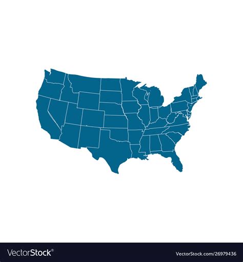 Map Of Usa Vector Topographic Map Of Usa With States