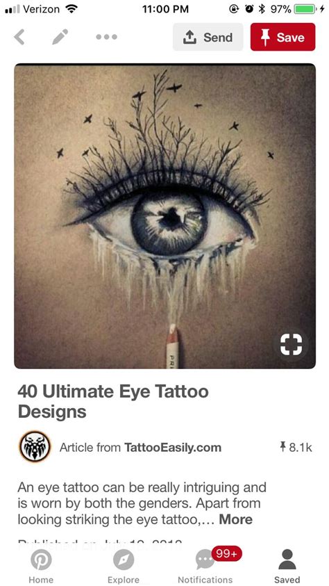Pin By Tara Criscuolo On Tattoos Eye Tattoo Article Design Tattoo