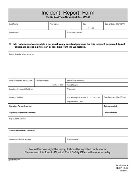 Brilliant Report Template For Incident Example Of Incident within Customer Incident Report Form 