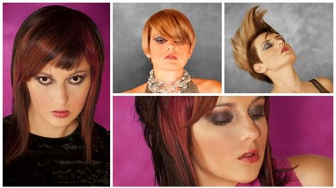 Hairstyles With Blends Of Colors Shag 60s Bob And Undercut Hair