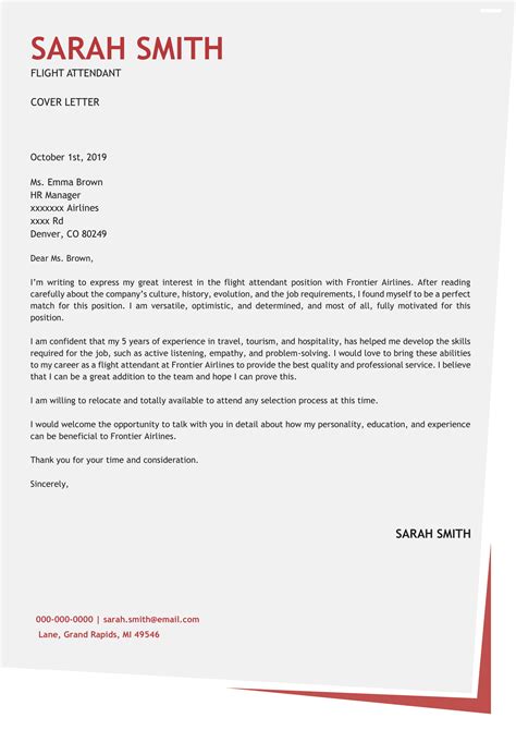 This cover letter example is specifically designed for flight attendant positions in 2021. How to Write a Flight Attendant Cover Letter (by a Flight Attendant)