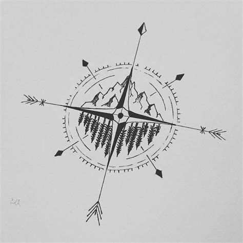 1001 Ideas For A Beautiful And Meaningful Compass Tattoo In 2020