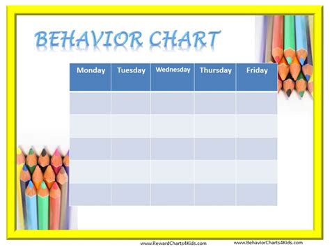 6 Best Images Of Student Reward Chart Printable