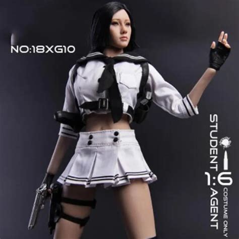 16 Scale Miniskirt Sexy Female Girl Lady Students Action Figure