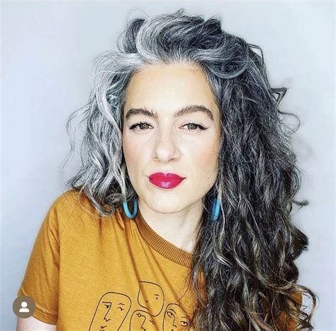 Grey Curly Hair Natural Gray Hair Colored Curly Hair Long Gray Hair