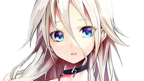 Hd Wallpaper White Haired Female Anime Character Wallpaper Necklace Sad Wallpaper Flare