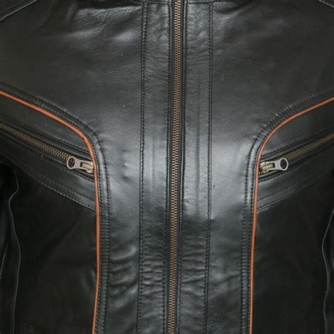 Buy C Comfort Black 100 Genuine Leather Full Sleeve Solid Jacket
