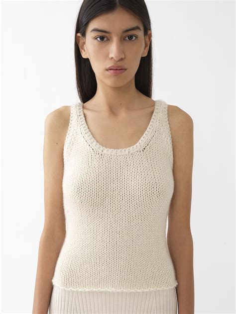 Chunky Cashmere Knit Tank Top Chloé Tn