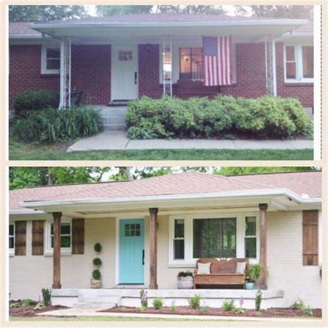 We did not find results for: Brick ranch painted white, wood shutters added and porch ...