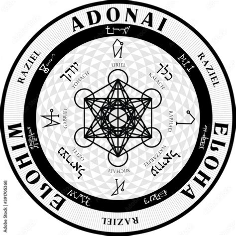 Vector Grand Seal Of Angelic Protection Angels Archangels Magic Mystical Sigil Seals Of Magick
