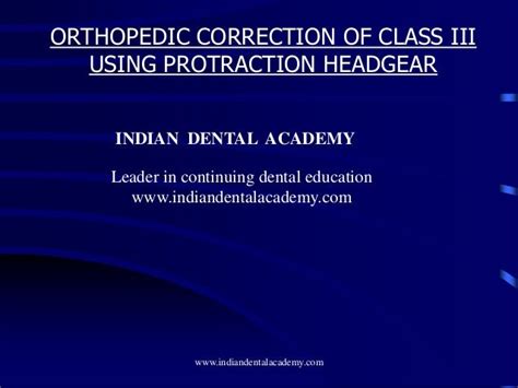 Protraction Headgear For Class 3 Correction Certified Fixed Orthodon