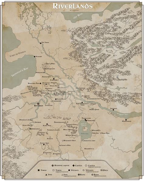 The Riverlands Map Westeros By 86botond On Deviantart