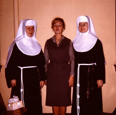 Catholic Nuns Posing W Woman Vintage Mm Slide S Found Art R Ebay