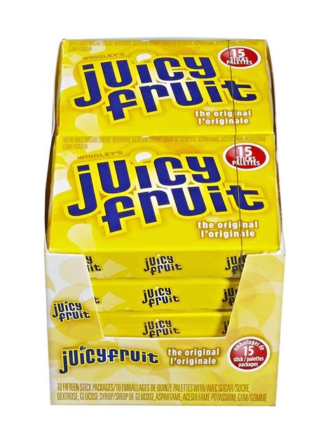 Juicy Fruit Original Stick Gum 10x15150ct Imported From Canada
