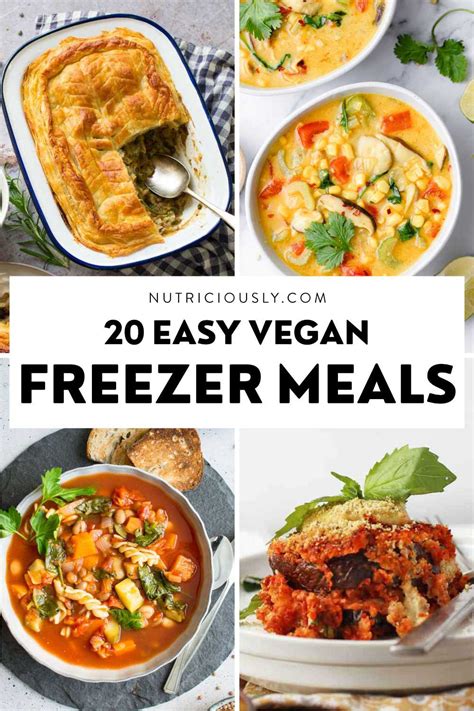 Gluten Free Freezer Meals Vegetarian Freezer Meals Quick Vegan Meals