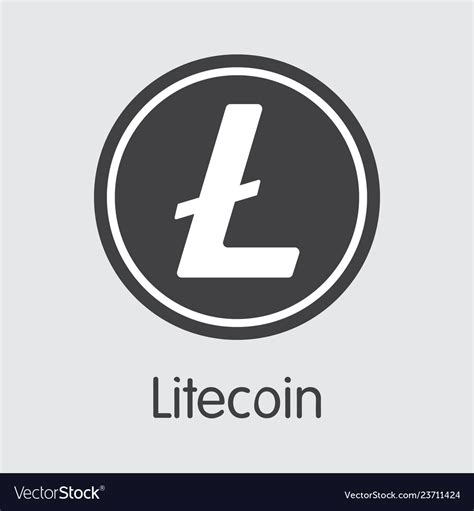 We will use it for litecoin core 0.17 will use the blue logo. Ltc - litecoin the logo of money or market emblem Vector Image