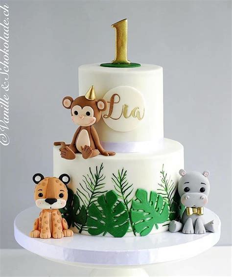 Jungle Birthday Cakes Jungle Theme Cakes Animal Birthday Cakes