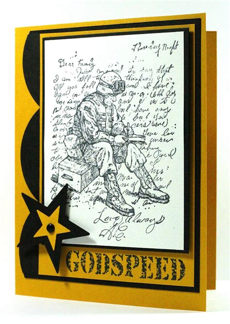 Airbornewifes Stamping Spot Godspeed Soldier Card