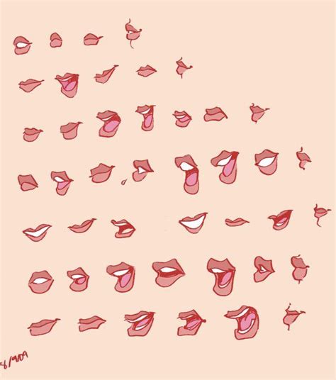 Lips drawing step by step. Lips by Fyuvix on deviantART | Lips cartoon, Cartoon mouths, Design reference