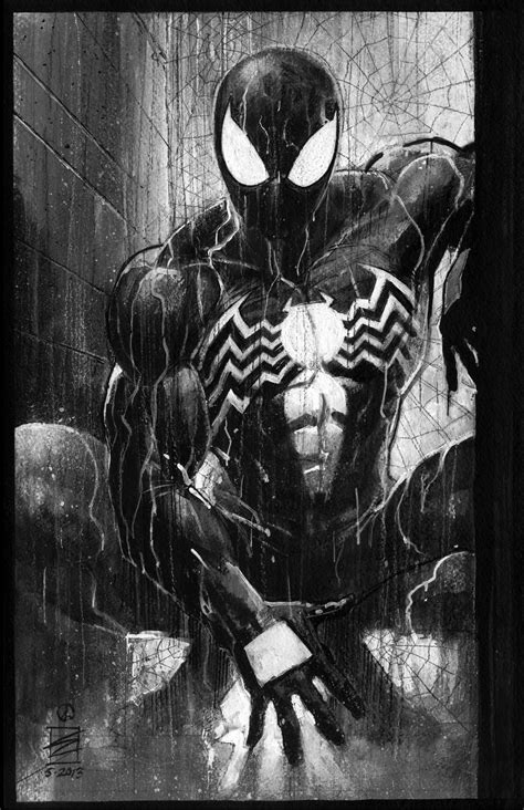 Spider Man Black By Eddy Newell Symbiote Spiderman Spiderman Art