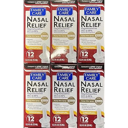Amazon Com Nasal Relief Spray 12 Hour Anti Drip Pump Mist 0 5 FL OZ