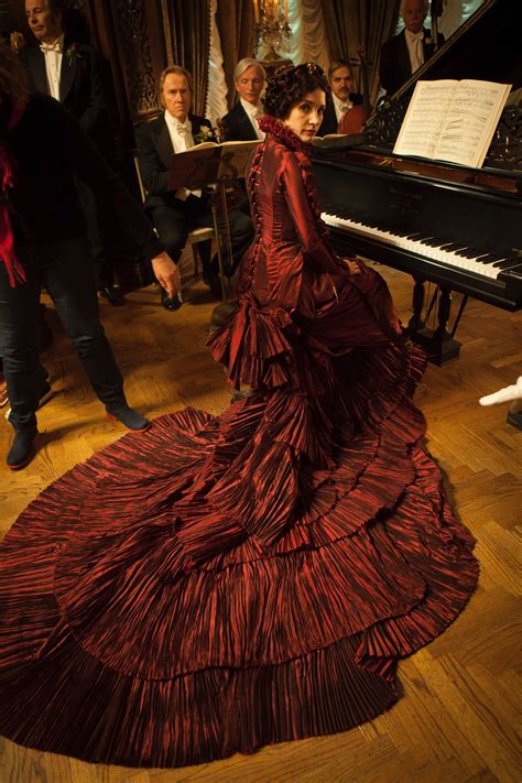 Lady Lucille's red dress | Crimson Peak costumes by Kate Hawley | Crimson peak, Crimson, Victorian
