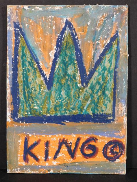 Sold Price Manner Of Jean Michel Basquiat King Postcard May 5