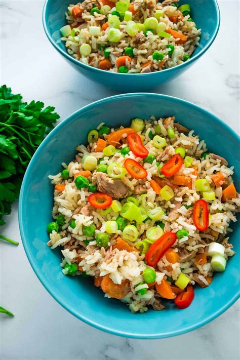 Quick And Easy Tuna Fried Rice Hint Of Healthy