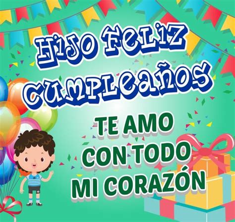 Tarjetas De CumpleaÑos Para Un Hijo Birthday Wishes Birthday Cards