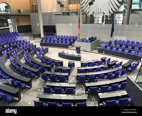 The Bundestag German Parliament Chamber Stock Photo Alamy