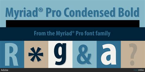 Fontspring Myriad Pro Fonts By Adobe