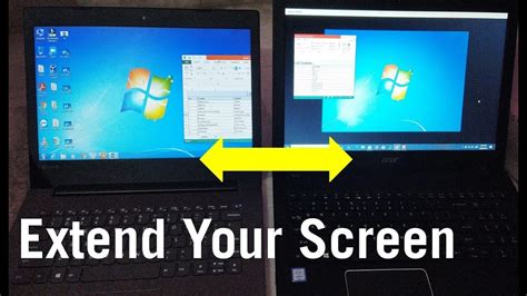 How To Extend Laptop Screen To Another Laptop Youtube