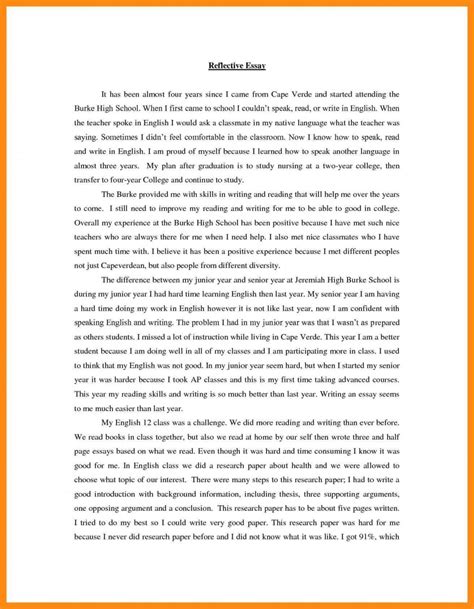 A great example of a reflective essay (last updated: 017 Essay Example Self Reflection Sample Cfp Final2 ...