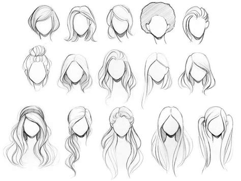 How To Draw Female Hair