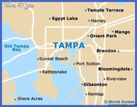 Tampa Florida Map With Cities World Map