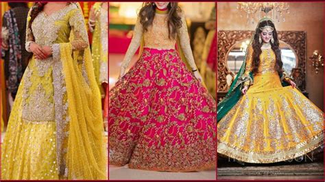 Mehndi Dress Design Mehndi Sharara Dresses Mehndi Lehenga Design