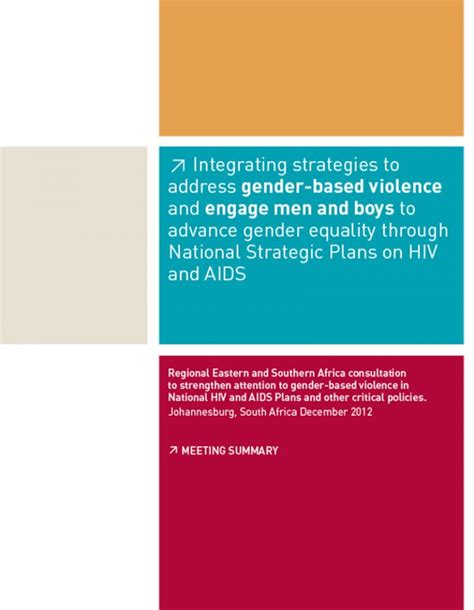 Integrating Strategies To Address Gender Based Violence And Engage Men