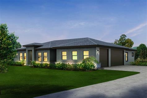 Contemporary Ranch With 3 Car Side Load Garage 430016ly