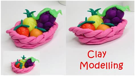 Clay Modeling For Kids Clay Crafts Clay Modelling Fruits Youtube